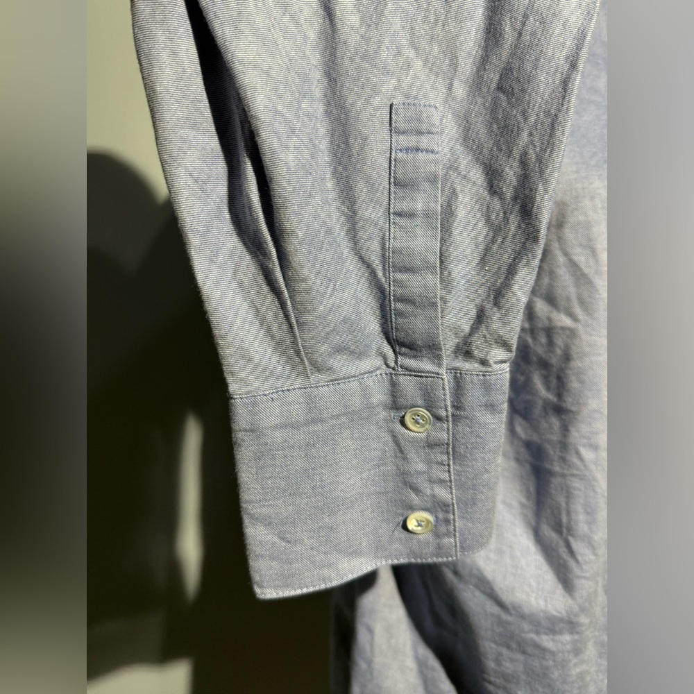 Tibi Light Blue Ruffled‎ Button Down Shirt - Picture 7 of 13